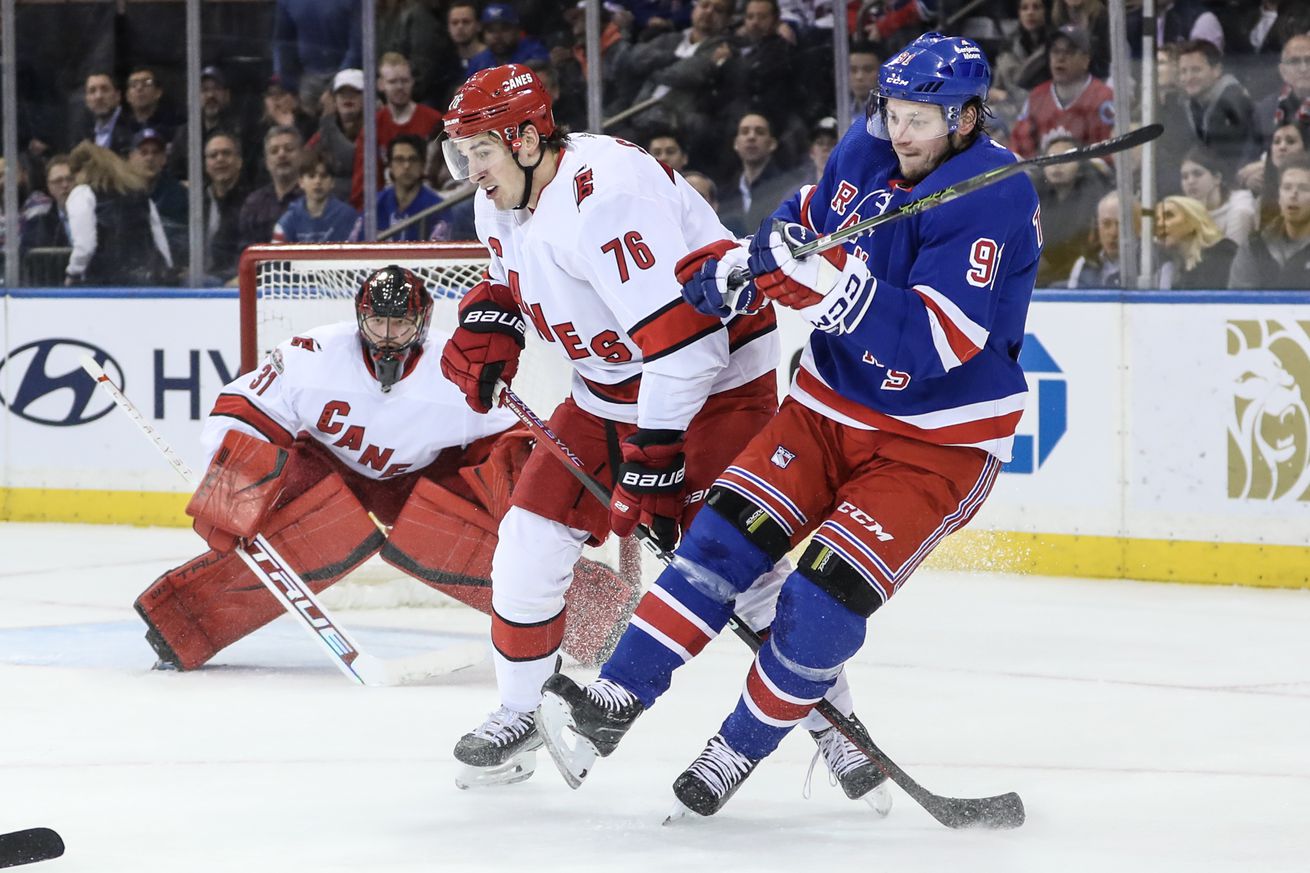 NHL: Carolina Hurricanes at New York Rangers