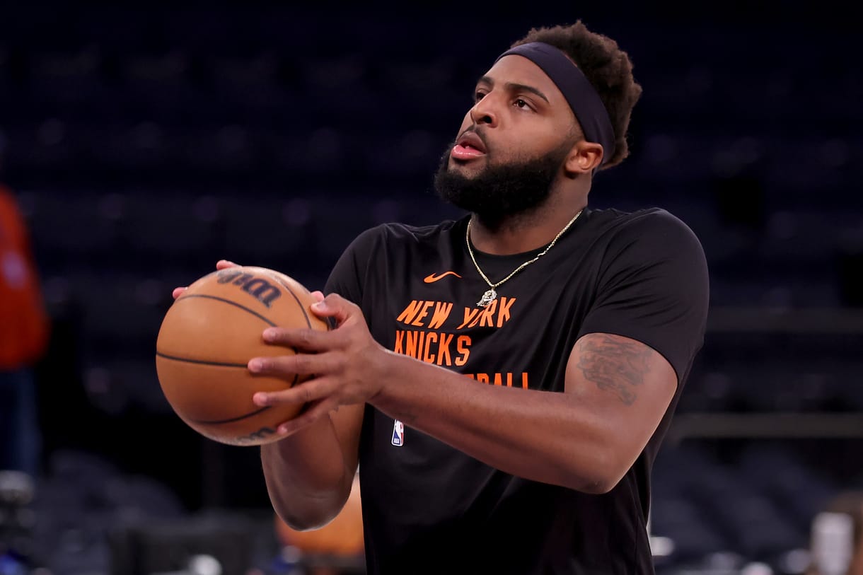 NBA: Playoffs-Philadelphia 76ers at New York Knicks Mitchell Robinson, Knicks