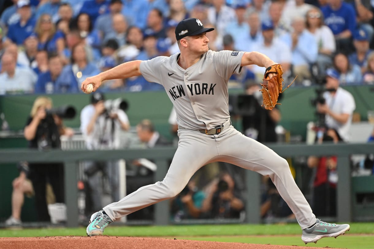 MLB: ALDS-New York Yankees at Kansas City Royals, clarke schmidt MLB: ALDS-New York Yankees at Kansas City Royals, clarke schmidt