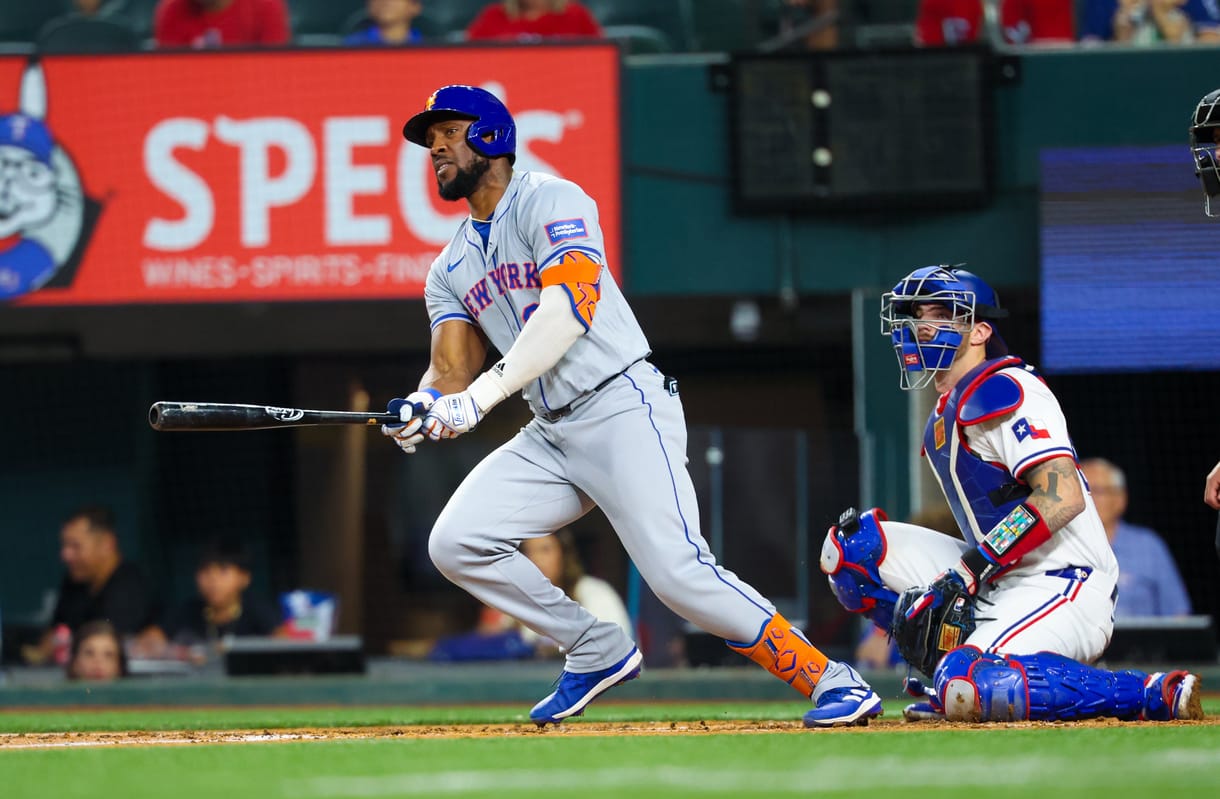 MLB: New York Mets at Texas Rangers, starling marte MLB: New York Mets at Texas Rangers, starling marte