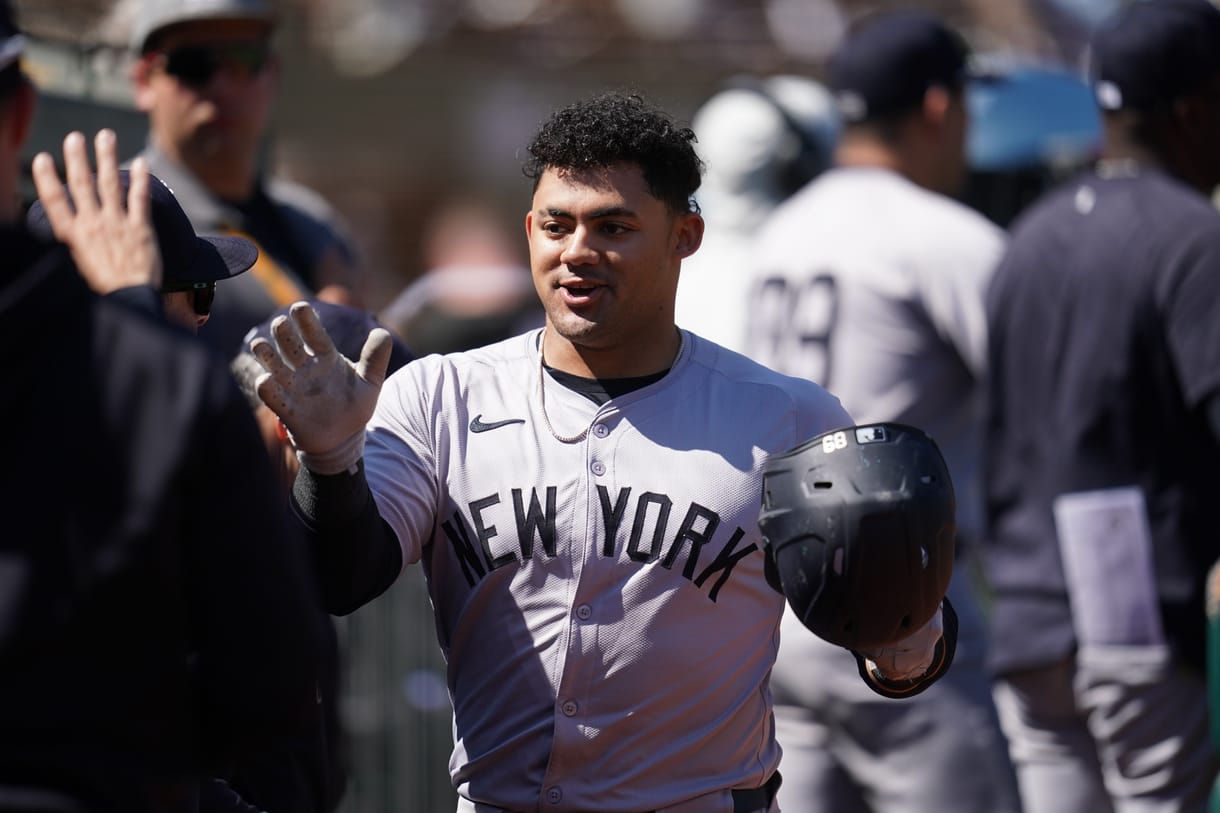 MLB: New York Yankees at Oakland Athletics, jasson dominguez MLB: New York Yankees at Oakland Athletics, jasson dominguez