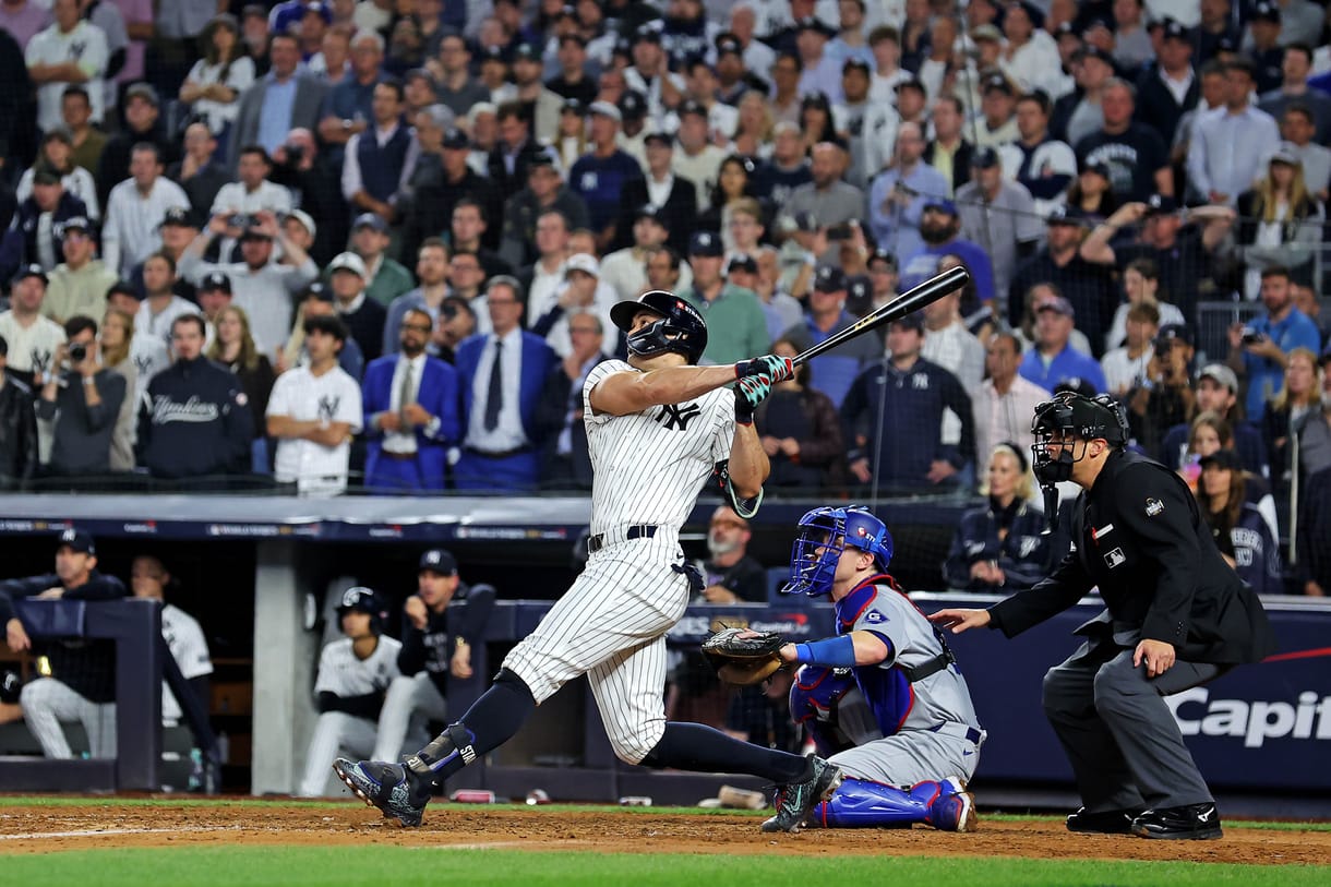 MLB: World Series-Los Angeles Dodgers at New York Yankees, giancarlo stanton MLB: World Series-Los Angeles Dodgers at New York Yankees, giancarlo stanton