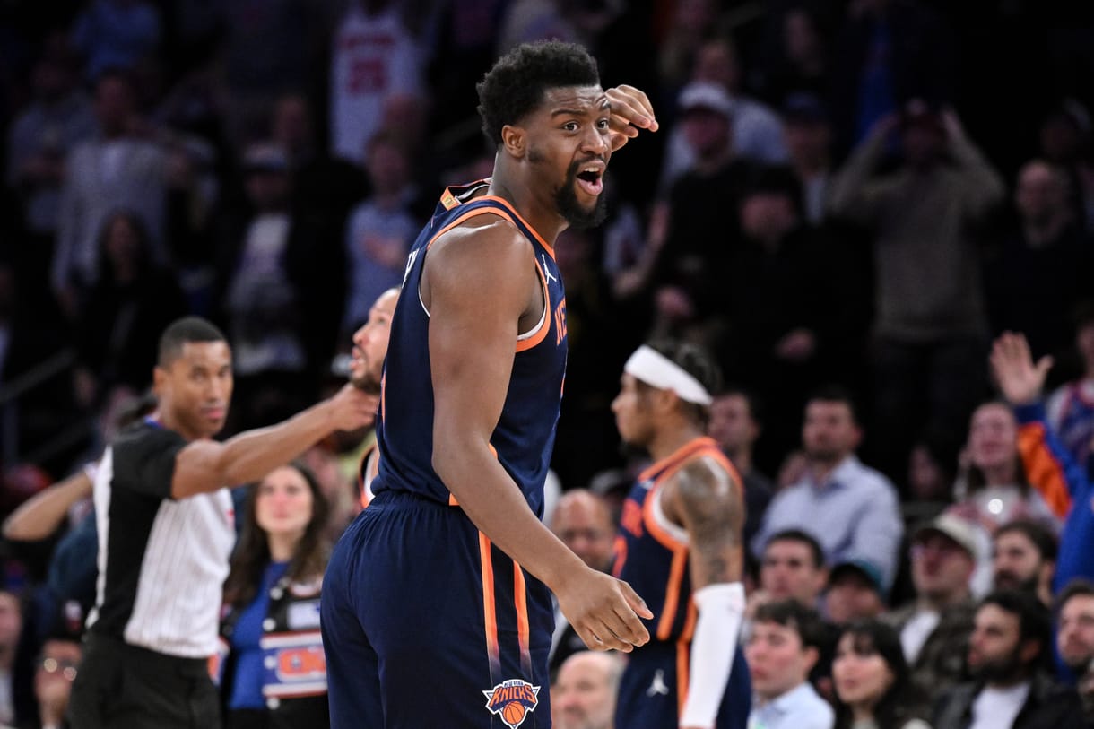 NBA: Cleveland Cavaliers at New York Knicks, ariel hukporti NBA: Cleveland Cavaliers at New York Knicks, ariel hukporti