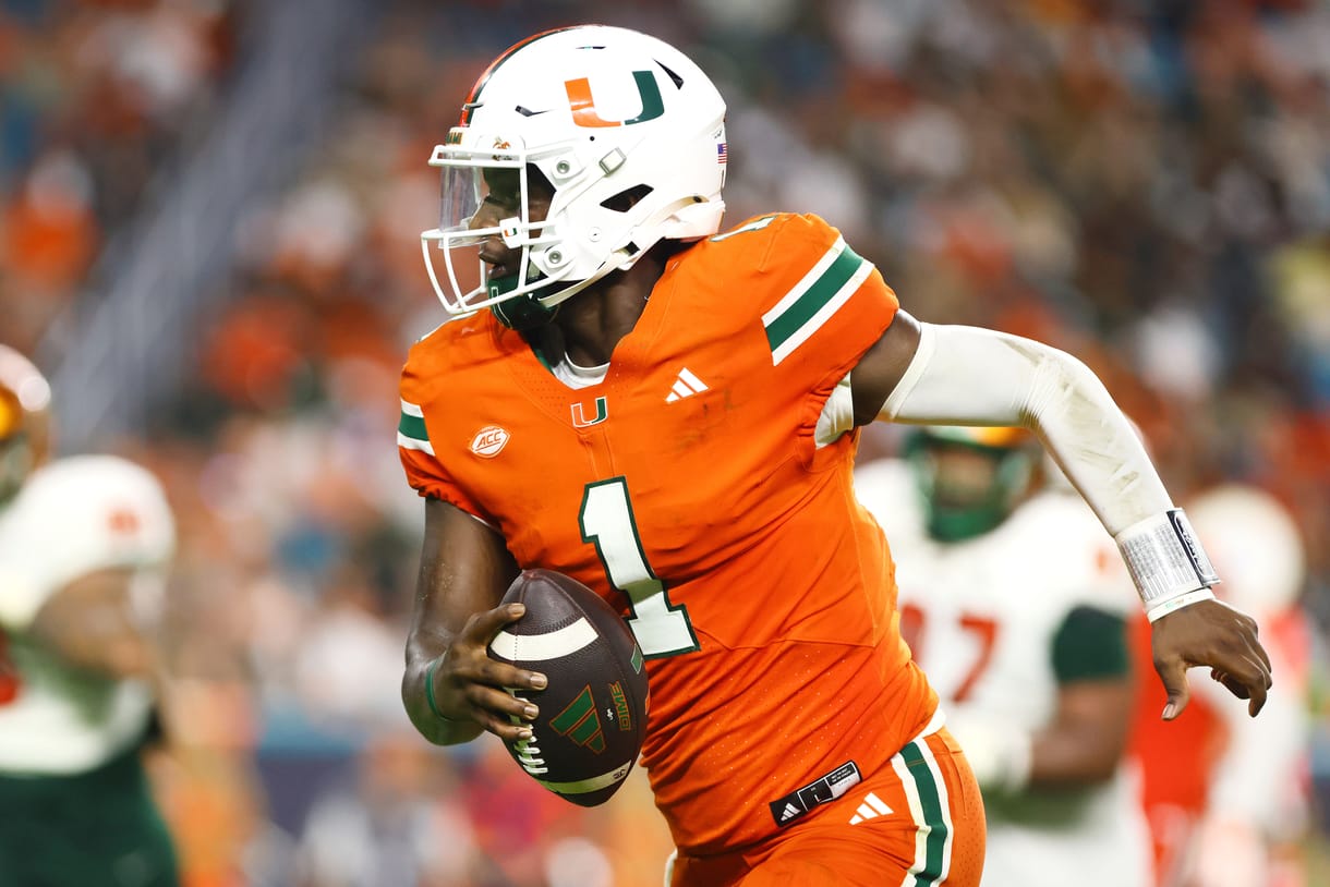 NCAA Football: Florida A&M at Miami Cam Ward, Giants, Miami