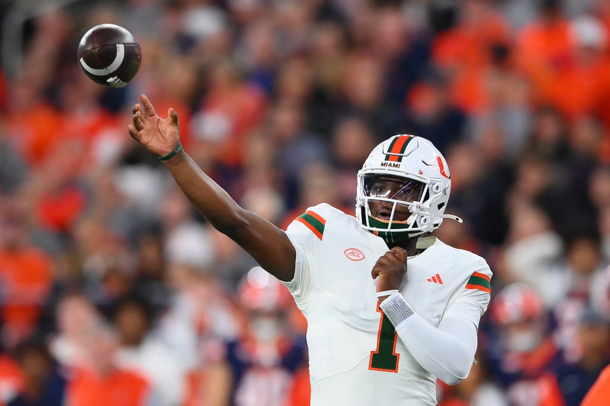 NCAA Football: Miami at Syracuse, new york giants, cam ward NCAA Football: Miami at Syracuse, new york giants, cam ward