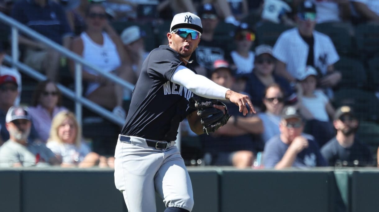 MLB: Spring Training-New York Yankees at Atlanta Braves, oswald peraza MLB: Spring Training-New York Yankees at Atlanta Braves, oswald peraza