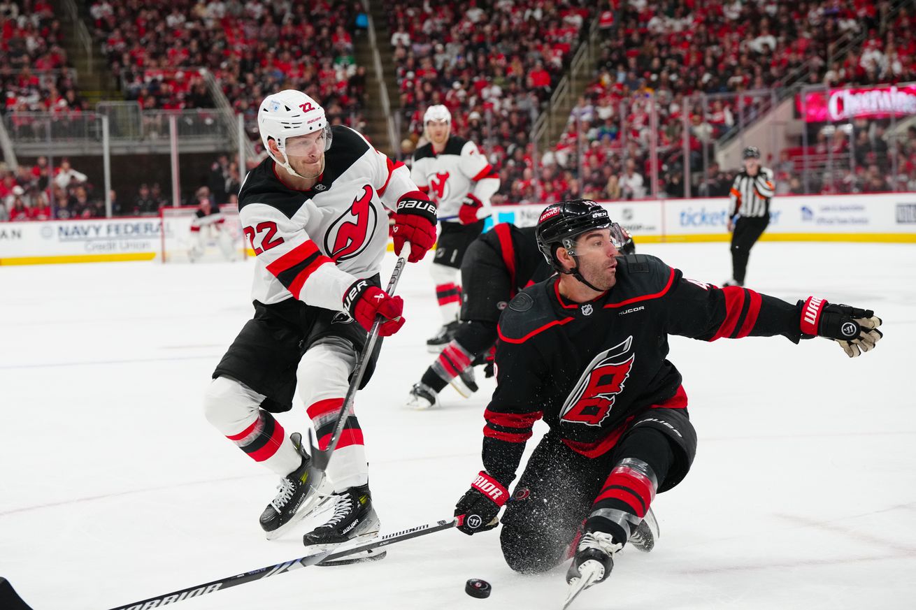 NHL: Stanley Cup Playoffs-New Jersey Devils at Carolina Hurricanes