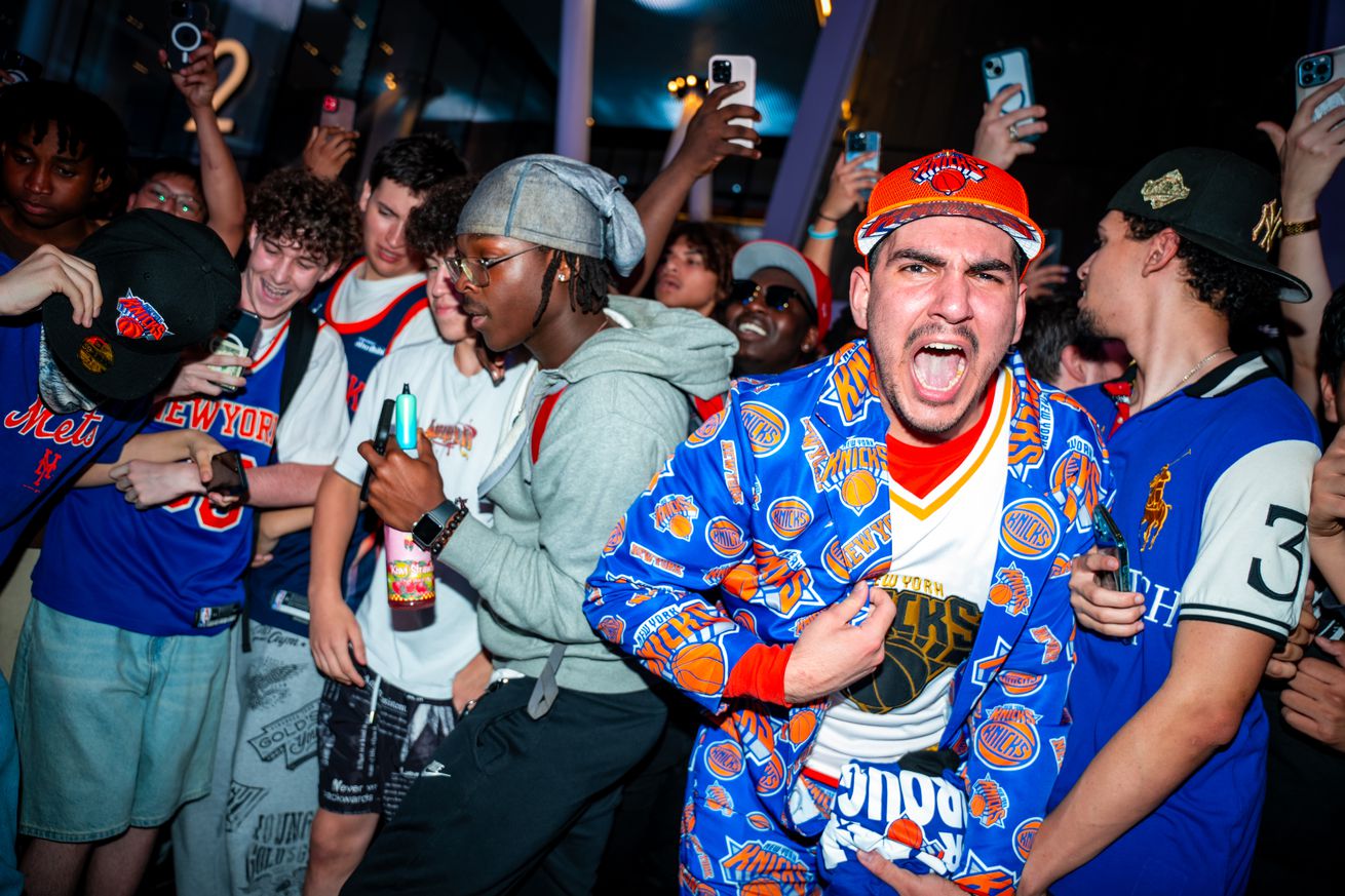 New York Knicks Host Block Party Outside Madison Square Garden For NBA Playoffs