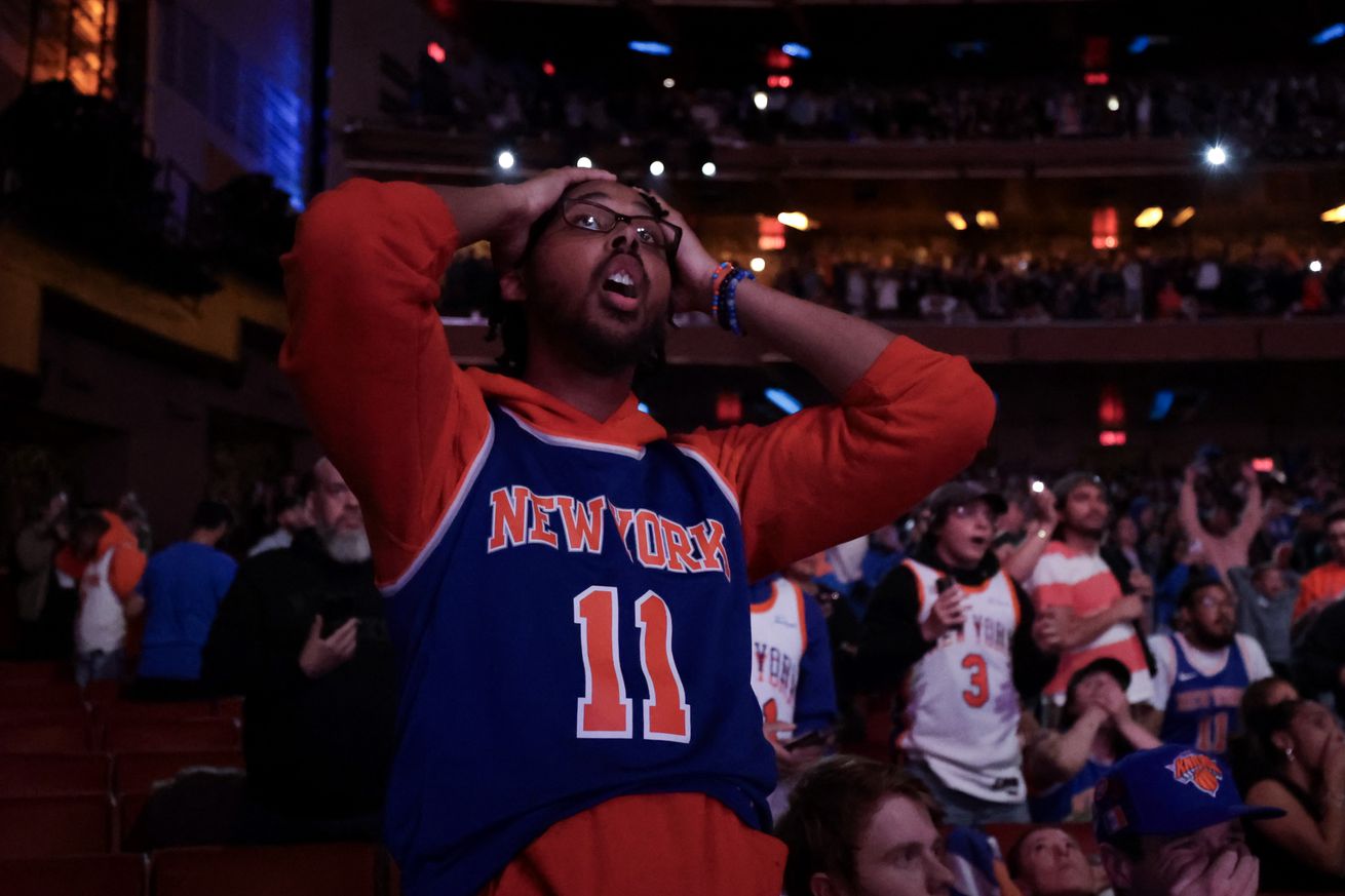 New York Knicks Host Watch Party At Radio City Music Hall For NBA Eastern Conference Finals