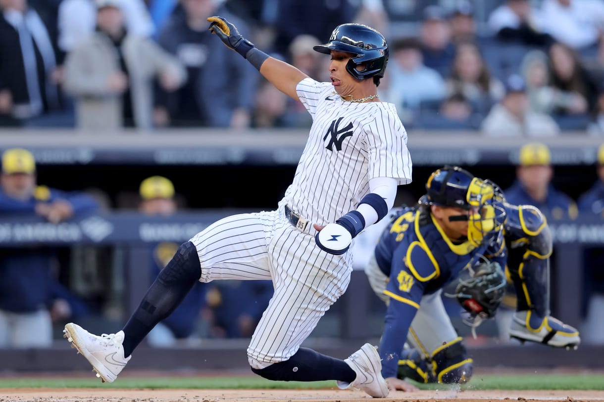 MLB: Milwaukee Brewers at New York Yankees, oswaldo cabrera MLB: Milwaukee Brewers at New York Yankees, oswaldo cabrera