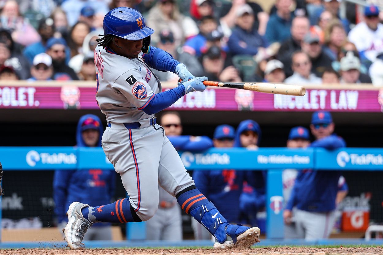 MLB: New York Mets at Minnesota Twins, Luisangel Acuña MLB: New York Mets at Minnesota Twins, Luisangel Acuña