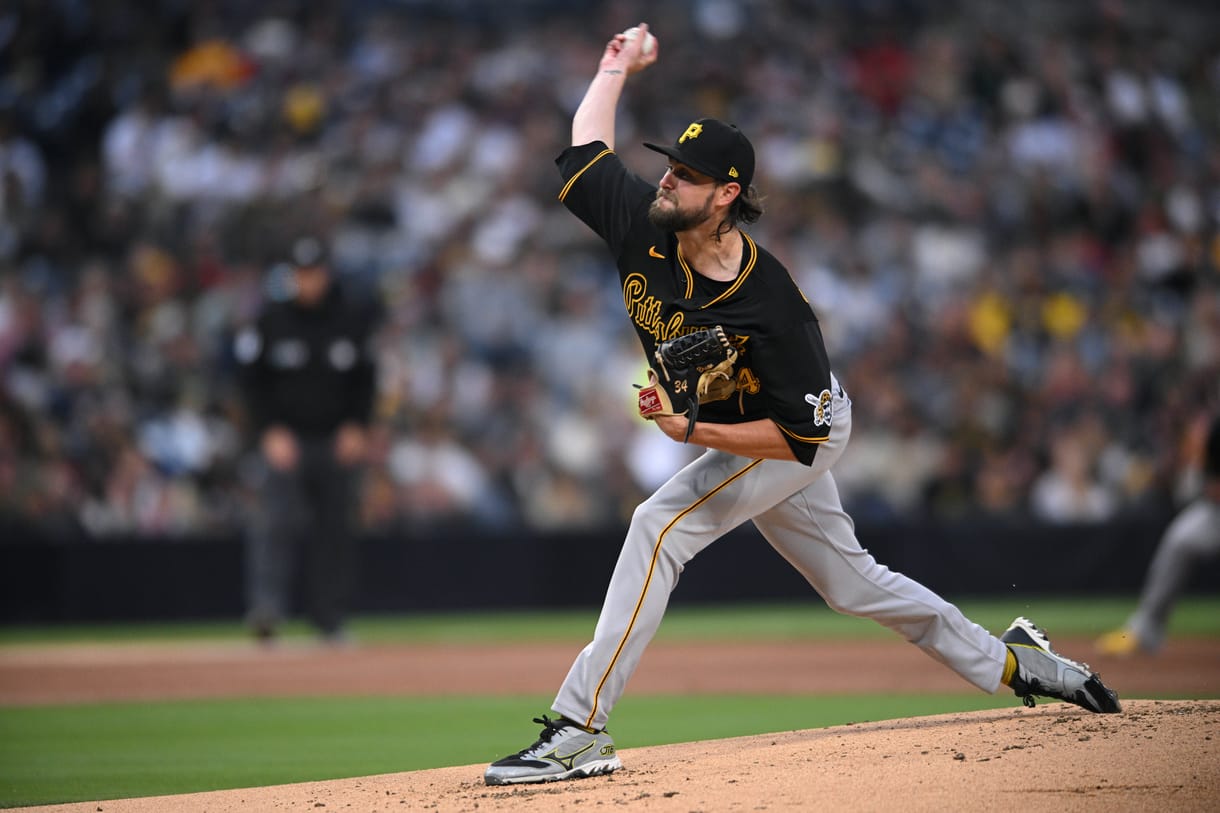 MLB: Pittsburgh Pirates at San Diego Padres, j.t. brubaker