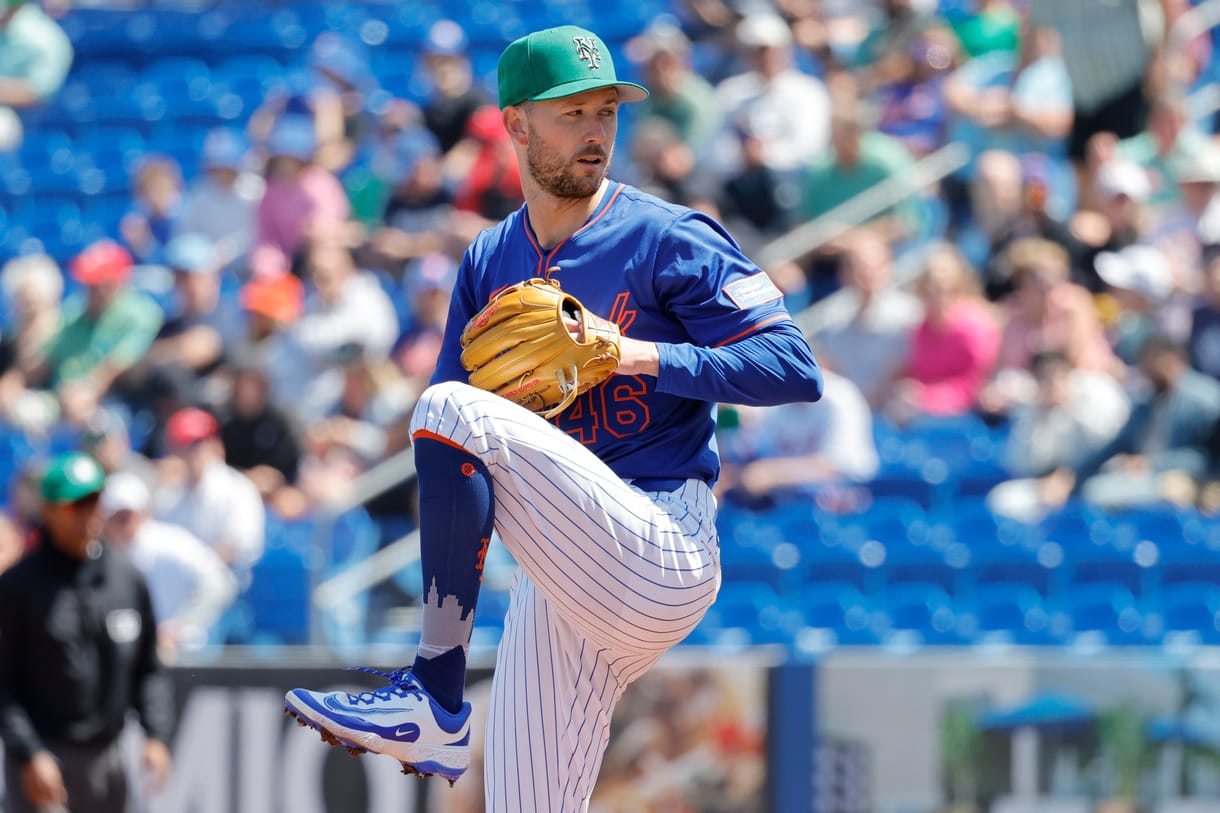 MLB: Spring Training-Tampa Bay Rays at New York Mets Griffin Canning, Mets