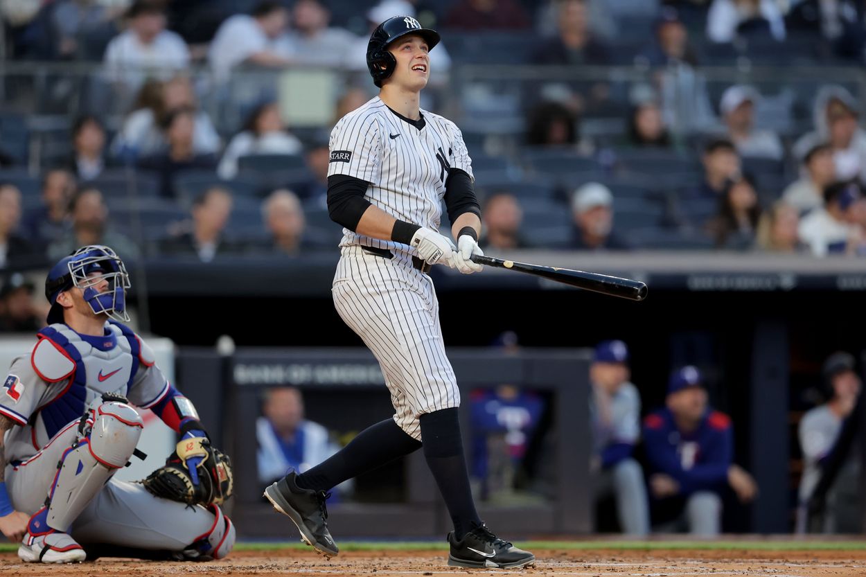 MLB: Texas Rangers at New York Yankees, ben rice MLB: Texas Rangers at New York Yankees, ben rice
