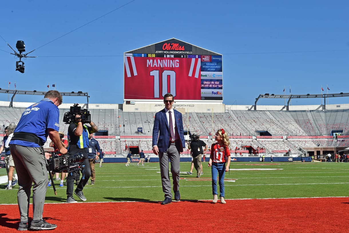 Eli Manning, Giants, Ole Miss, Jaxson Dart