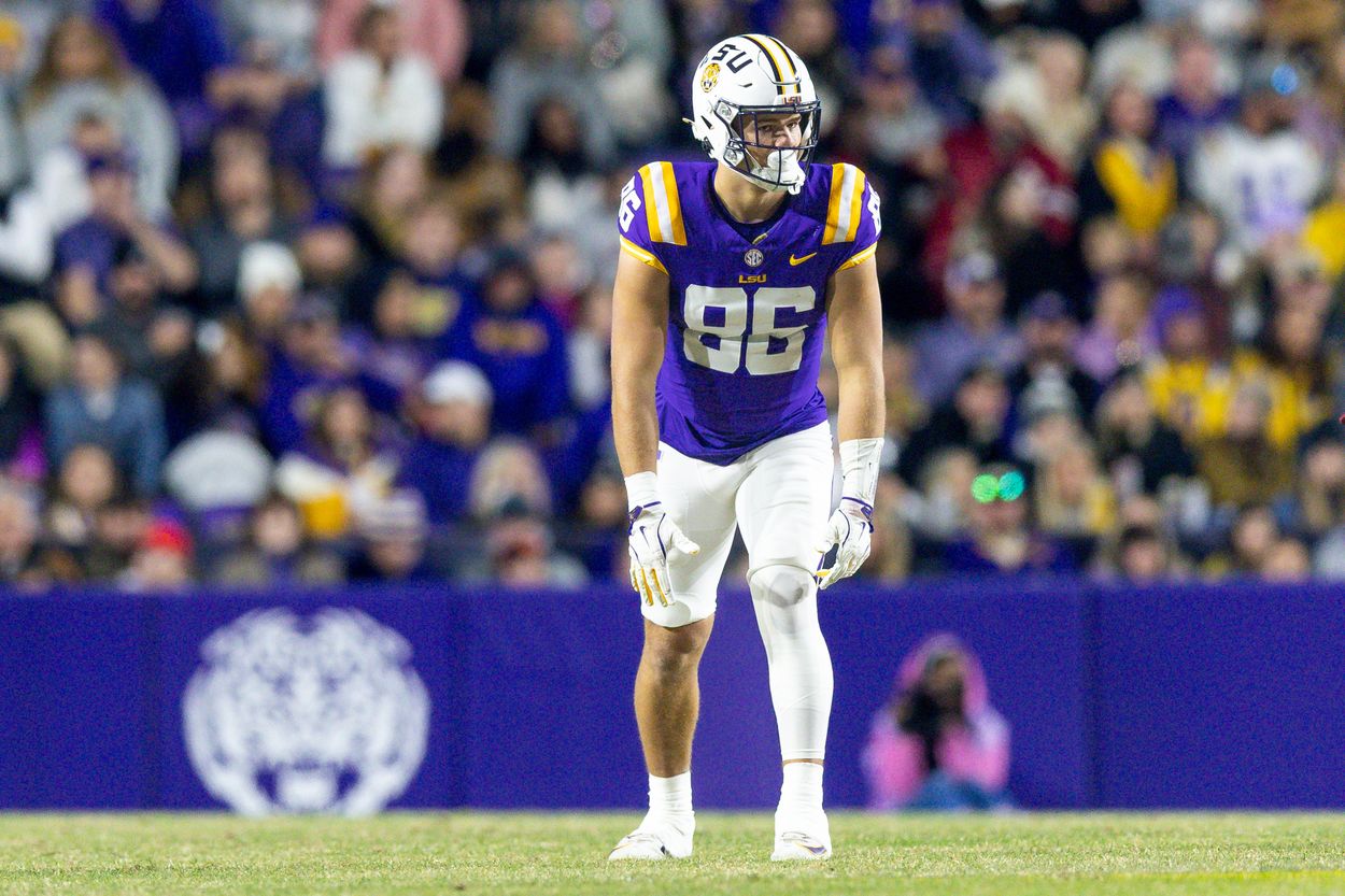 NCAA Football: Oklahoma at Louisiana State, mason taylor, jets