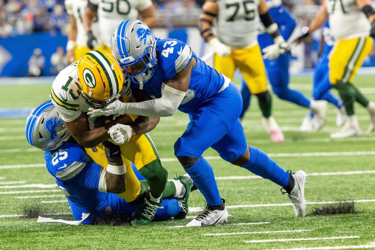 NFL: Green Bay Packers at Detroit Lions, jamal adams, new york jets NFL: Green Bay Packers at Detroit Lions, jamal adams, new york jets