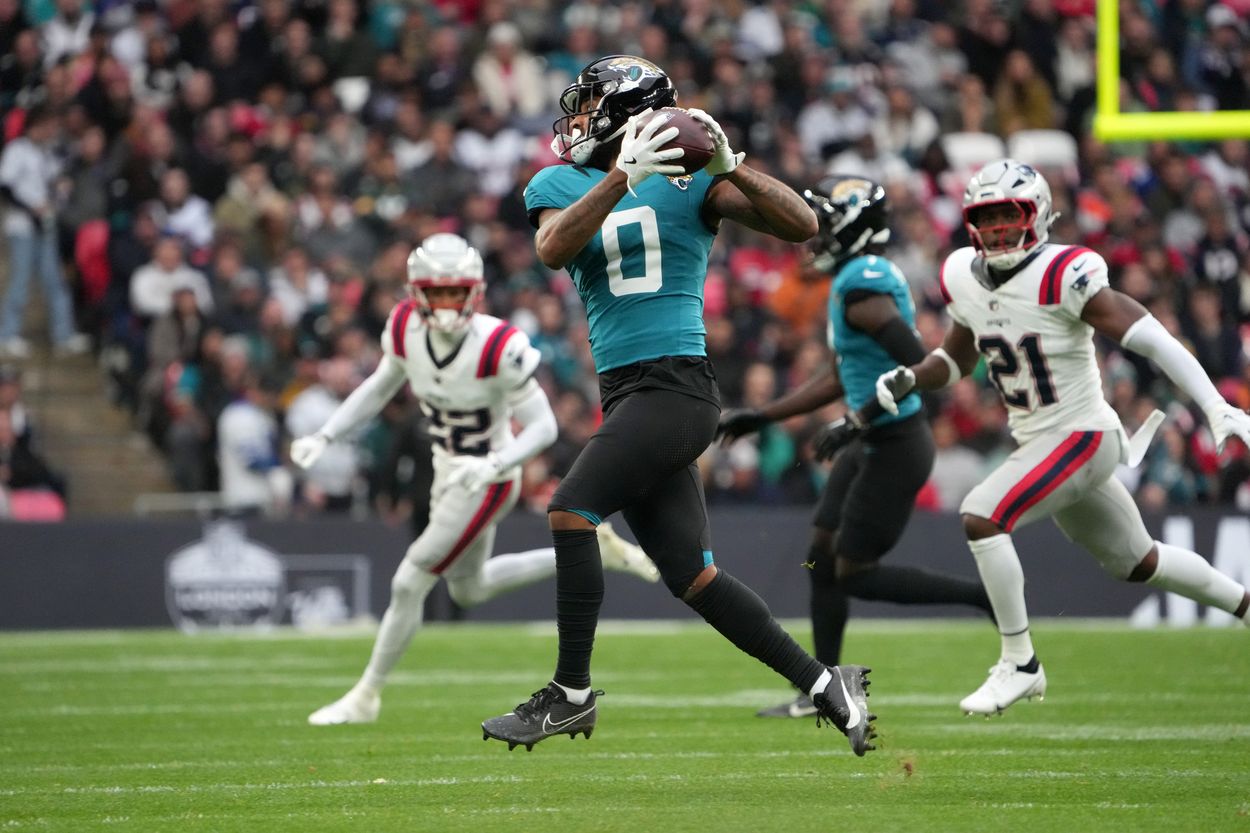 NFL: London Games-New England Patriots at Jacksonville Jaguars, gabe davis, new york giants NFL: London Games-New England Patriots at Jacksonville Jaguars, gabe davis, new york giants