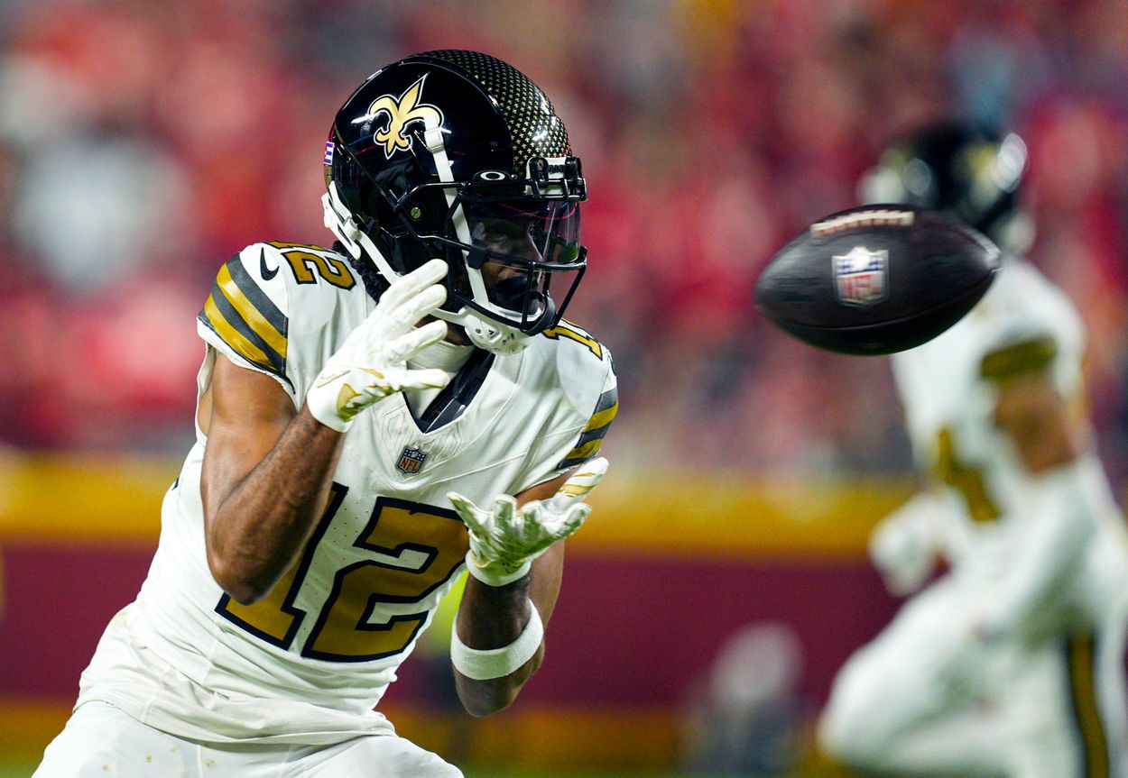 NFL: New Orleans Saints at Kansas City Chiefs Chris Olave, Giants