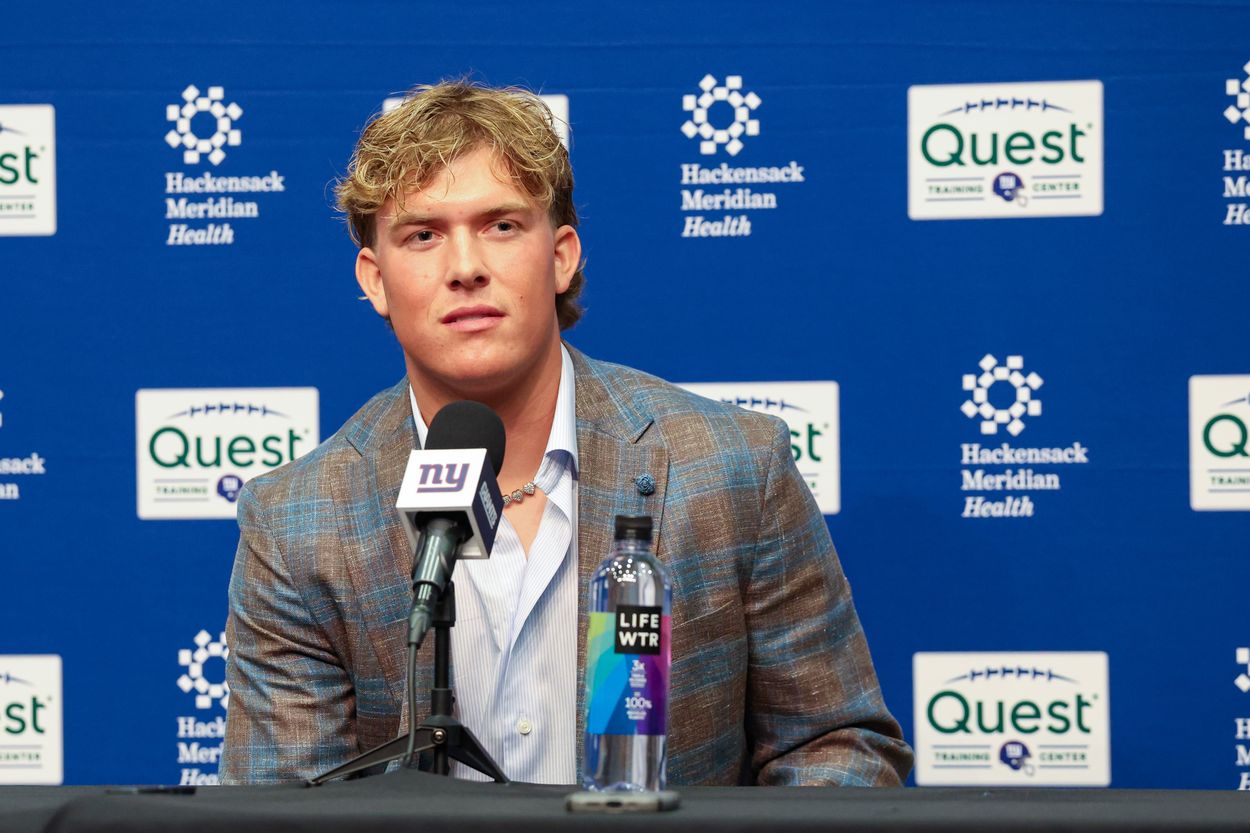 NFL: New York Giants-Press Conference Jaxson Dart, Giants