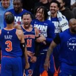 The Knicks are up 2-0 against the Celtics.