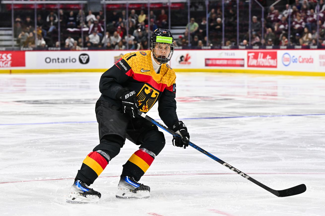 Germany v Latvia: Group A - 2025 IIHF World Junior Championship