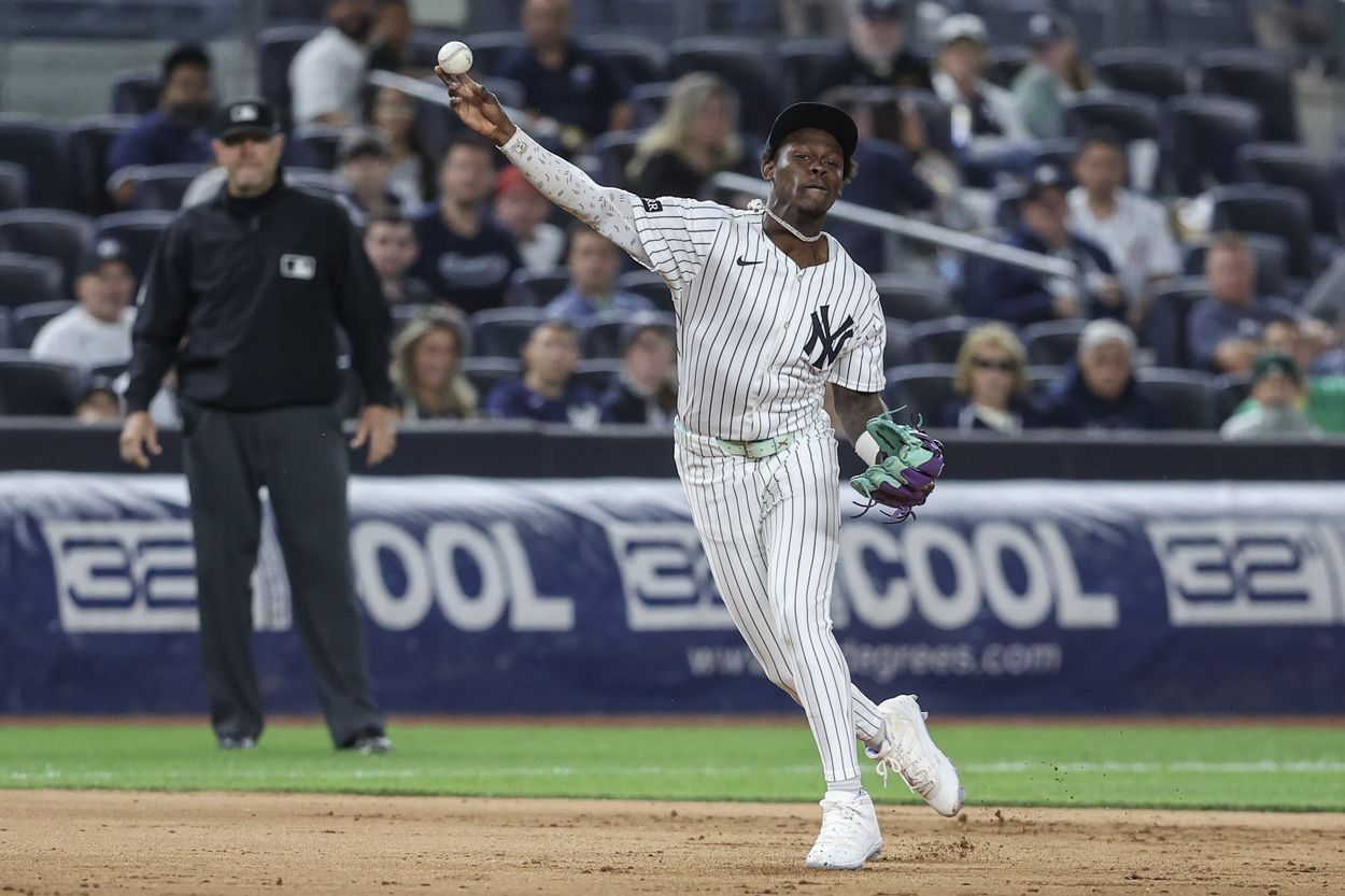 MLB: Athletics at New York Yankees, jazz chisholm MLB: Athletics at New York Yankees, jazz chisholm
