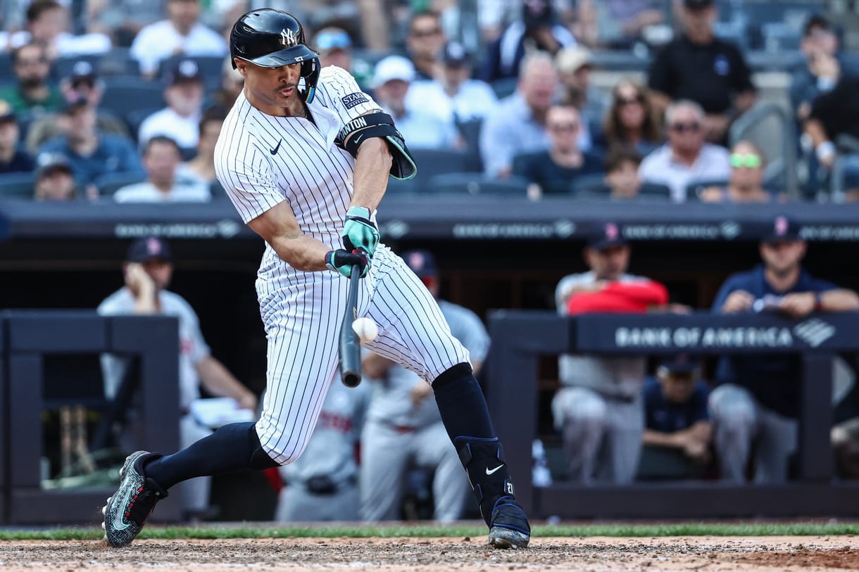 MLB: Boston Red Sox at New York Yankees, giancarlo stanton