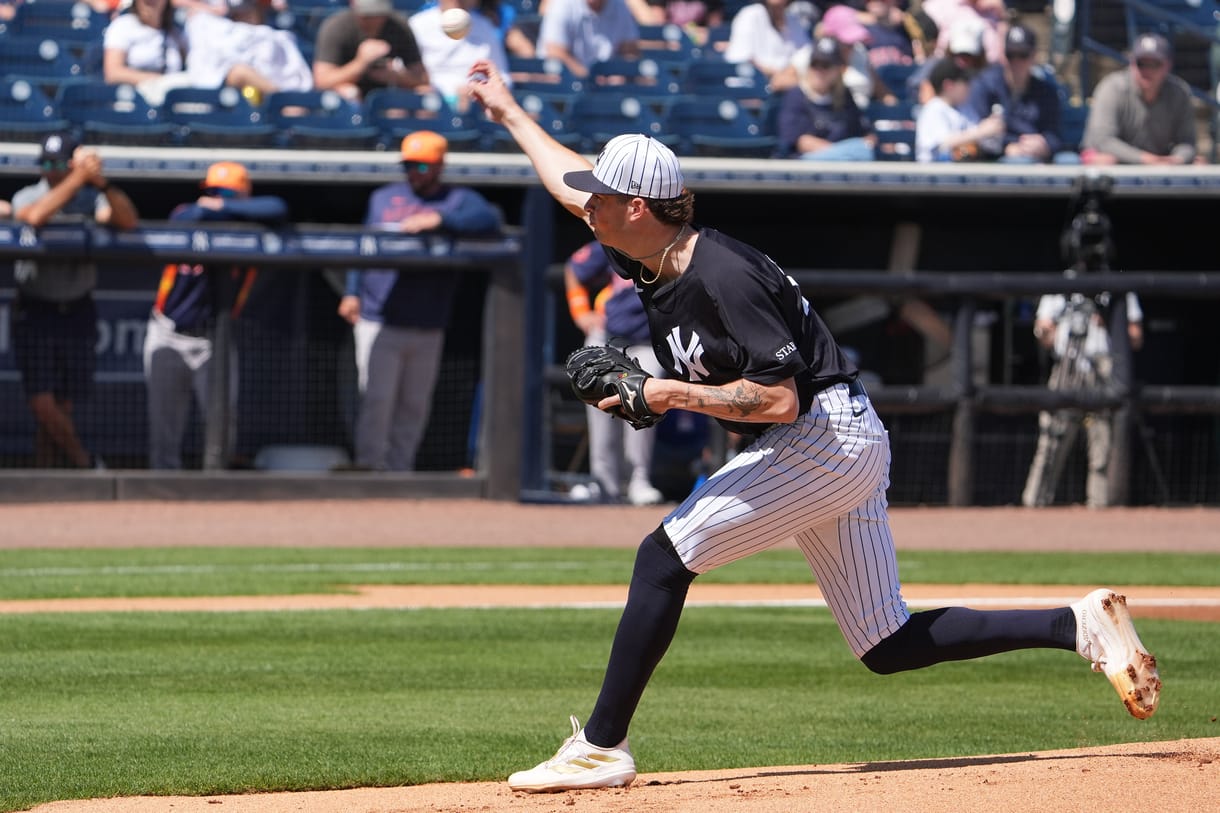 MLB: Spring Training-Houston Astros at New York Yankees, cam schlittler MLB: Spring Training-Houston Astros at New York Yankees, cam schlittler
