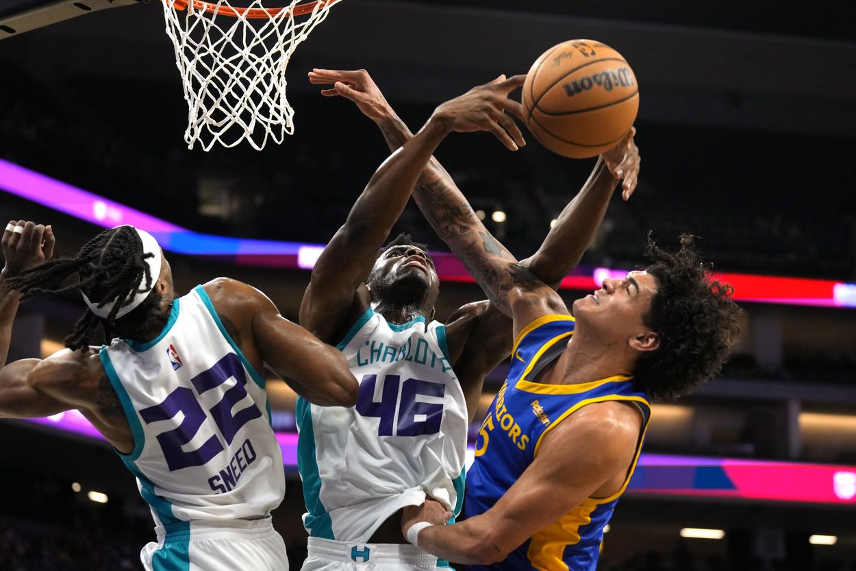 NBA: Kings Summer Classic-Golden State Warriors at Charlotte Hornets, James Nnaji, knicks NBA: Kings Summer Classic-Golden State Warriors at Charlotte Hornets, James Nnaji, knicks