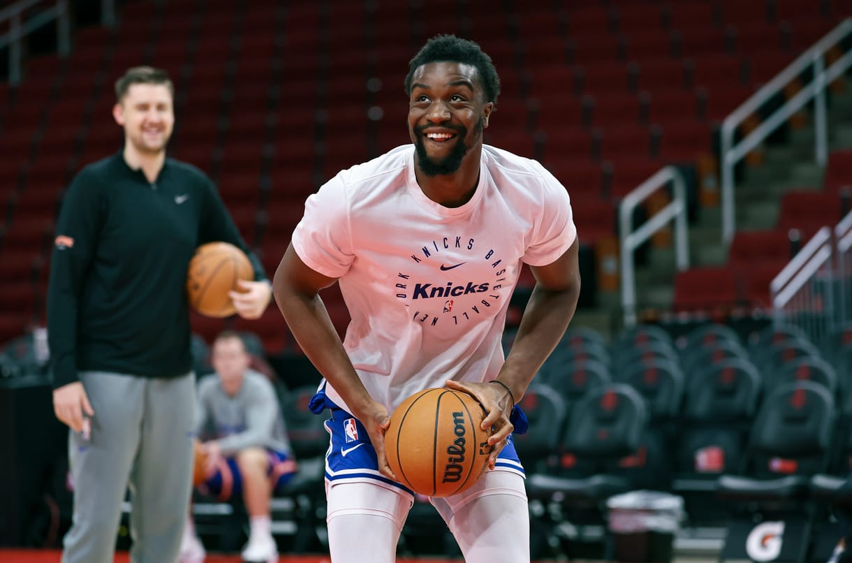 NBA: New York Knicks at Houston Rockets Ariel Hukporti, Knicks
