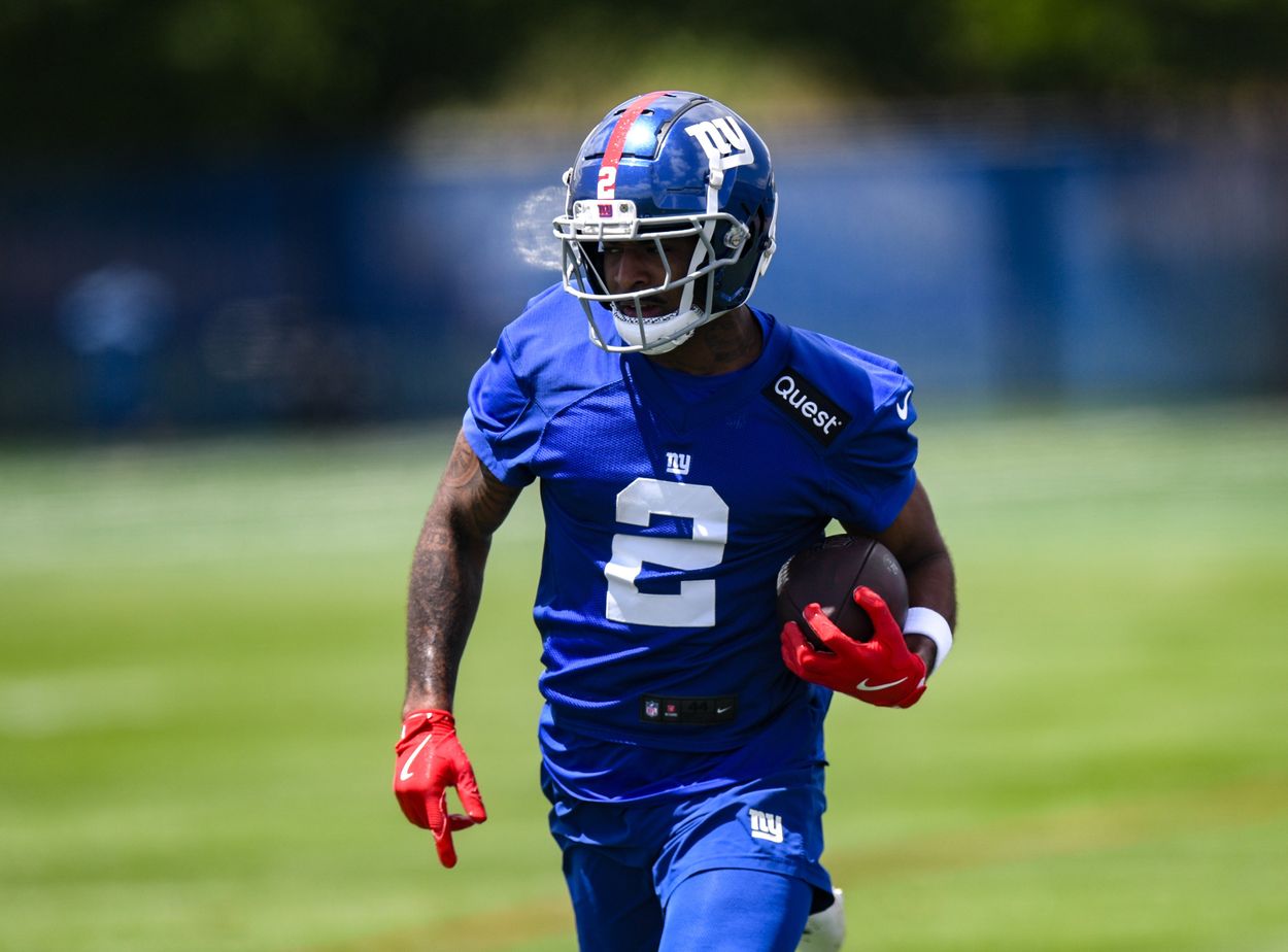 NFL: New York Giants Rookie Minicamp Antwane Wells, Giants
