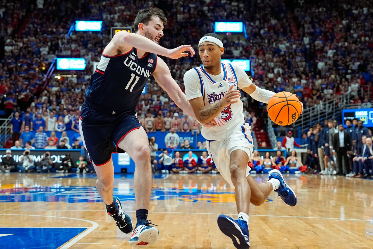 NCAA Basketball: Connecticut at Kansas