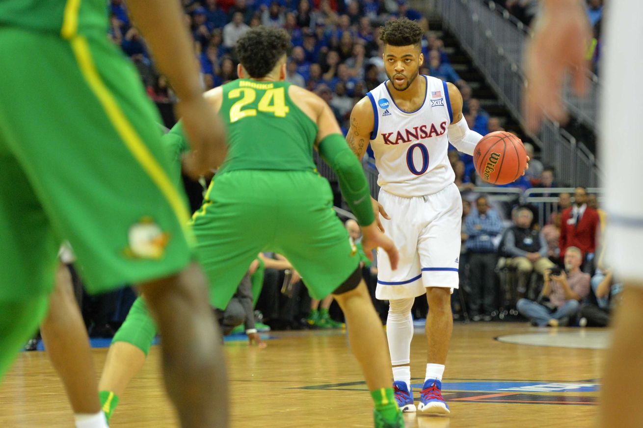 NCAA Basketball: NCAA Tournament-Midwest Regional-Kansas vs Oregon