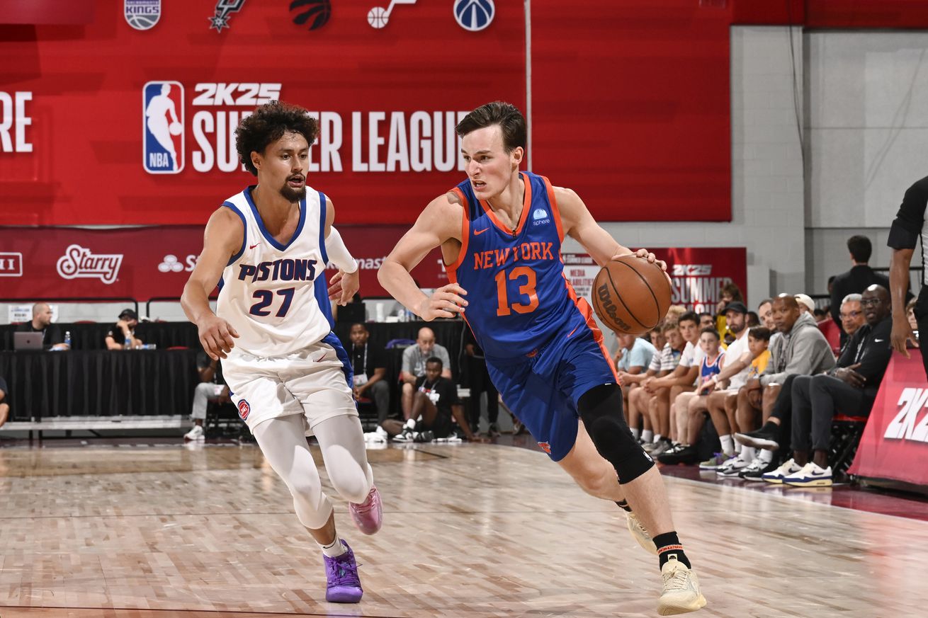 2024 NBA Summer League - New York Knicks v Detroit Pistons