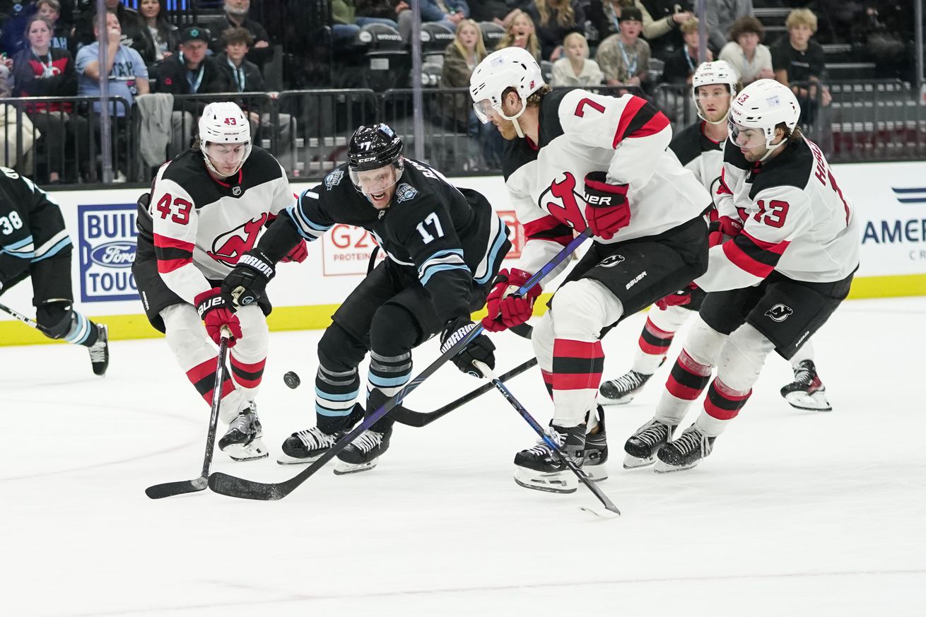 NHL: MAR 01 Devils at Utah Hockey Club