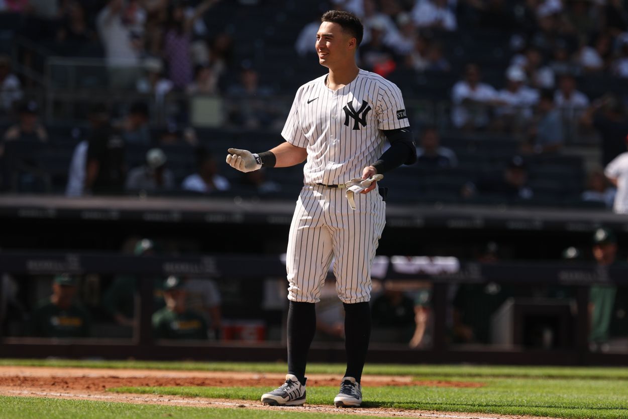 MLB: Athletics at New York Yankees, anthony volpe MLB: Athletics at New York Yankees, anthony volpe
