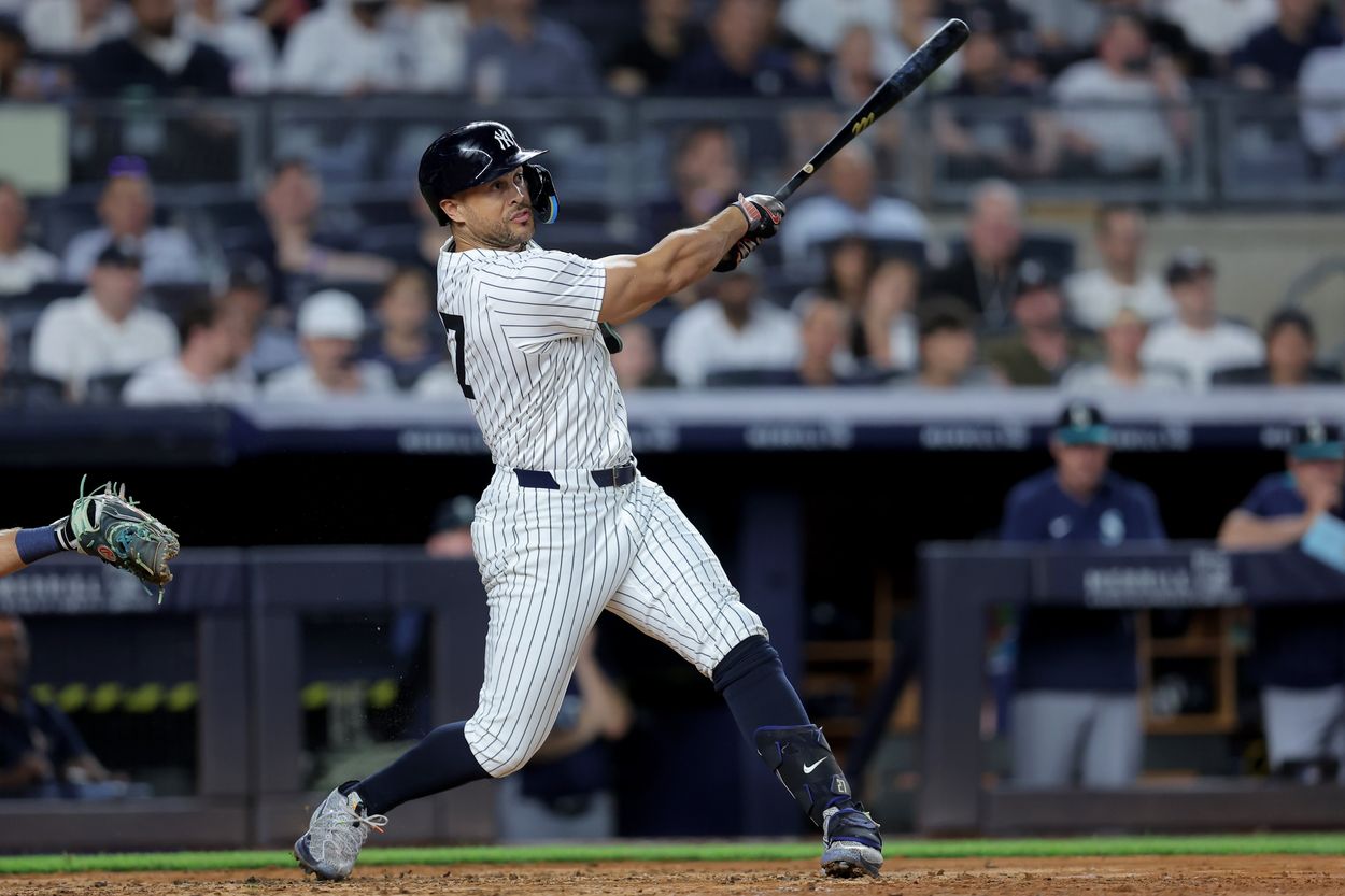 MLB: Seattle Mariners at New York Yankees, giancarlo stanton MLB: Seattle Mariners at New York Yankees, giancarlo stanton