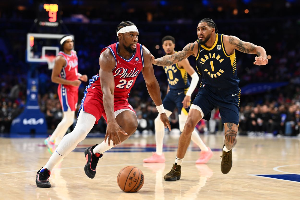 NBA: Indiana Pacers at Philadelphia 76ers, Guerschon Yabusele, knicks NBA: Indiana Pacers at Philadelphia 76ers, Guerschon Yabusele, knicks