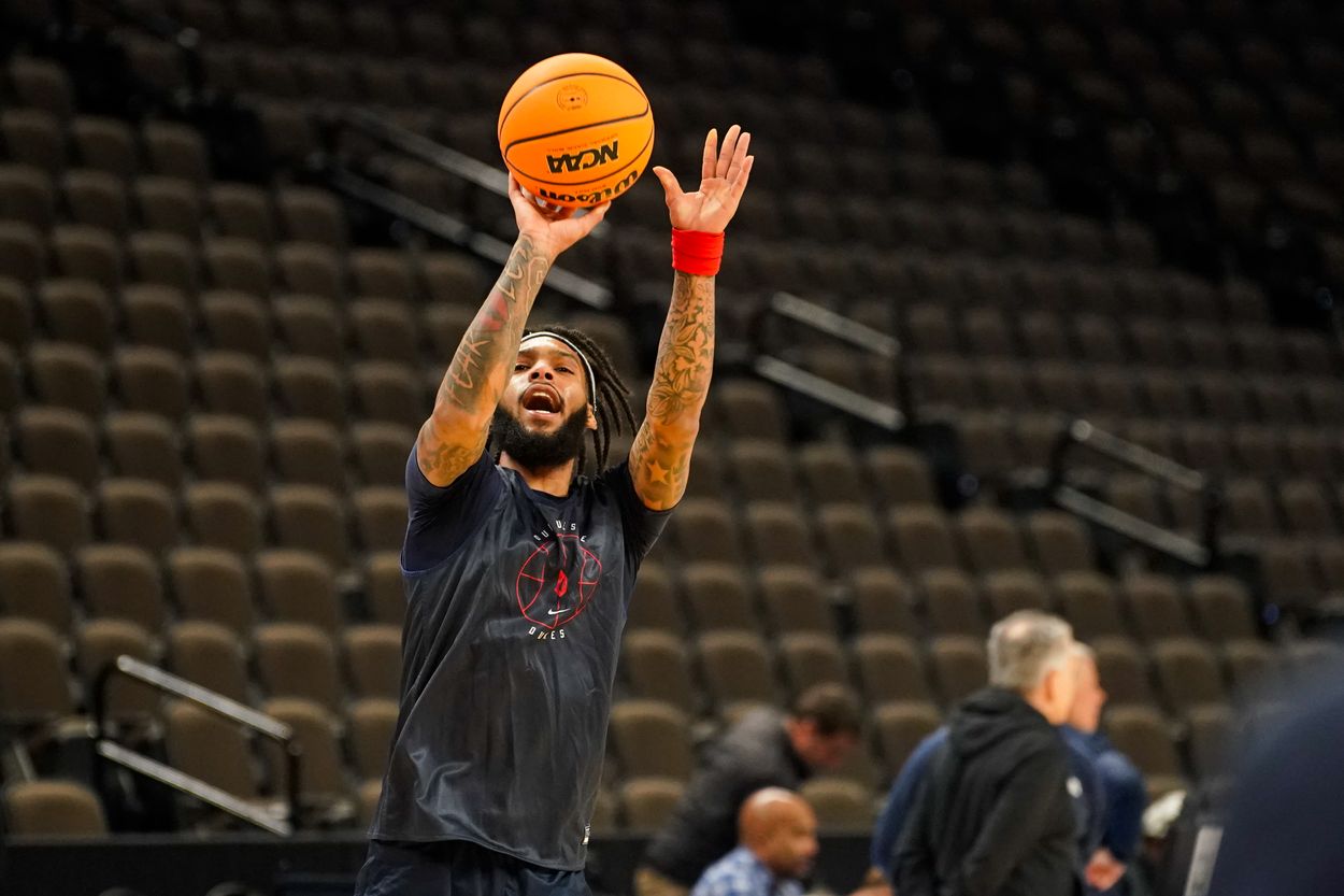 NCAA Basketball: NCAA Tournament First Round-Omaha Practice, knicks, Dae Dae Grant NCAA Basketball: NCAA Tournament First Round-Omaha Practice, knicks, Dae Dae Grant