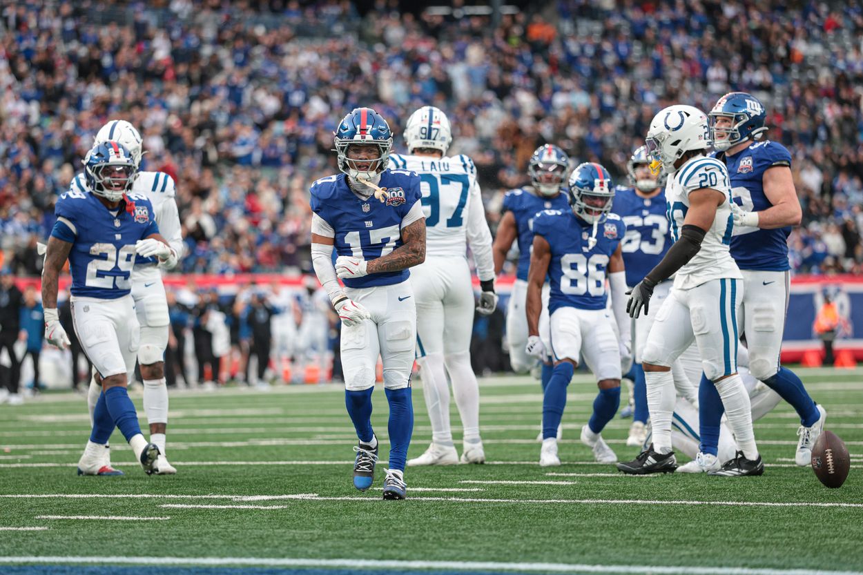 NFL: Indianapolis Colts at New York Giants, wan’dale robinson