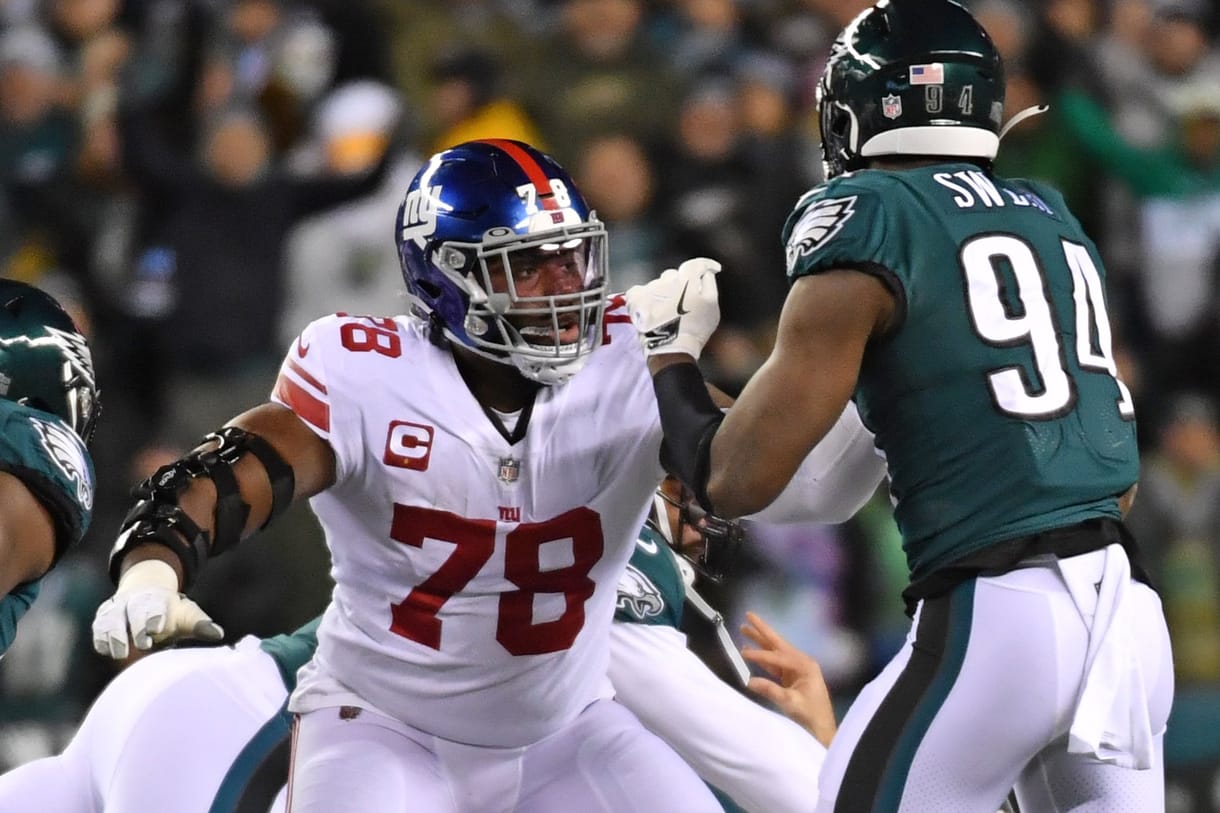 NFL: NFC Divisional Round-New York Giants at Philadelphia Eagles Giants, New York Giants, NYG, Andrew Thomas