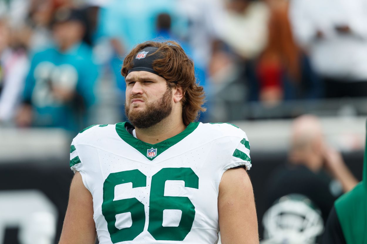 NFL: New York Jets at Jacksonville Jaguars joe Tippmann, Jets