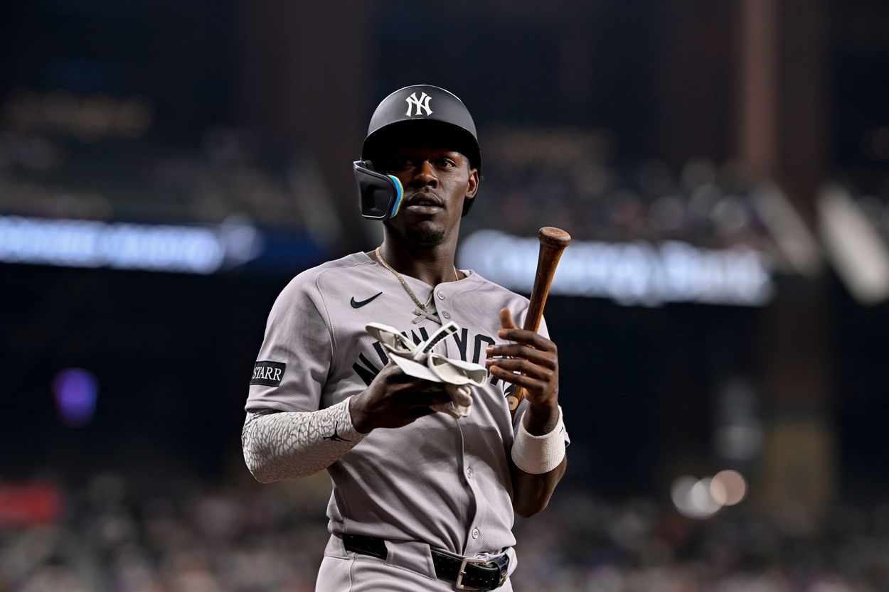 MLB: New York Yankees at Texas Rangers, jazz chisholm