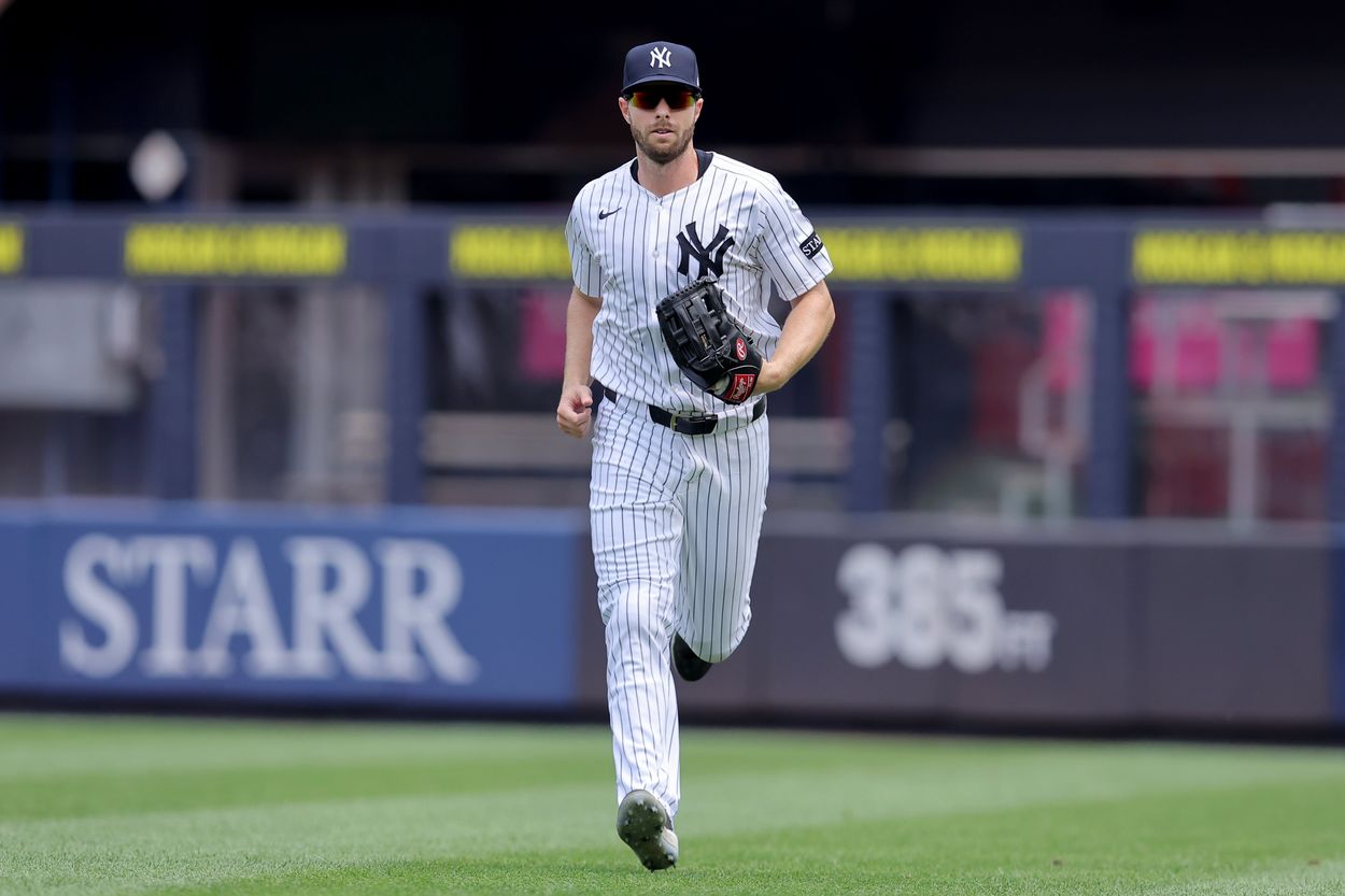 MLB: Tampa Bay Rays at New York Yankees, austin slater MLB: Tampa Bay Rays at New York Yankees, austin slater
