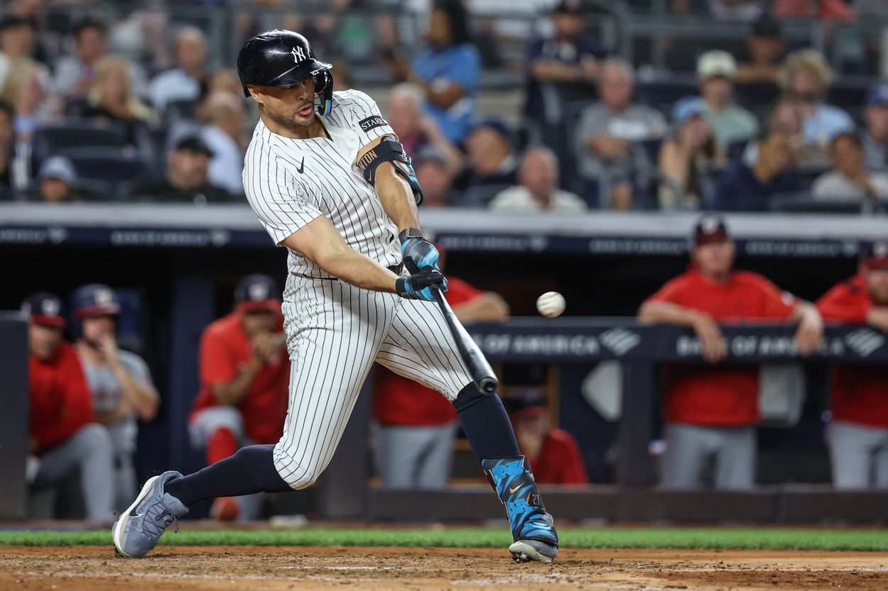 MLB: Washington Nationals at New York Yankees, giancarlo stanton MLB: Washington Nationals at New York Yankees, giancarlo stanton