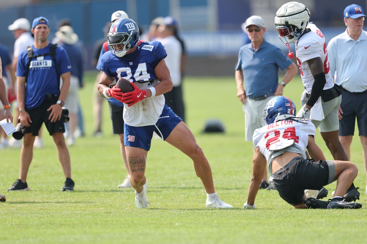 NFL: New York Giants Training Camp, Theo Johnson NFL: New York Giants Training Camp, Theo Johnson