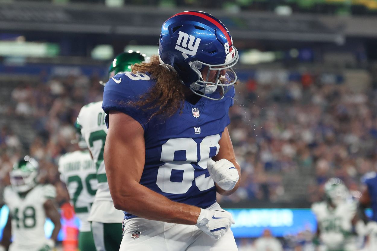 NFL: New York Jets at New York Giants, greg dulcich NFL: New York Jets at New York Giants, greg dulcich
