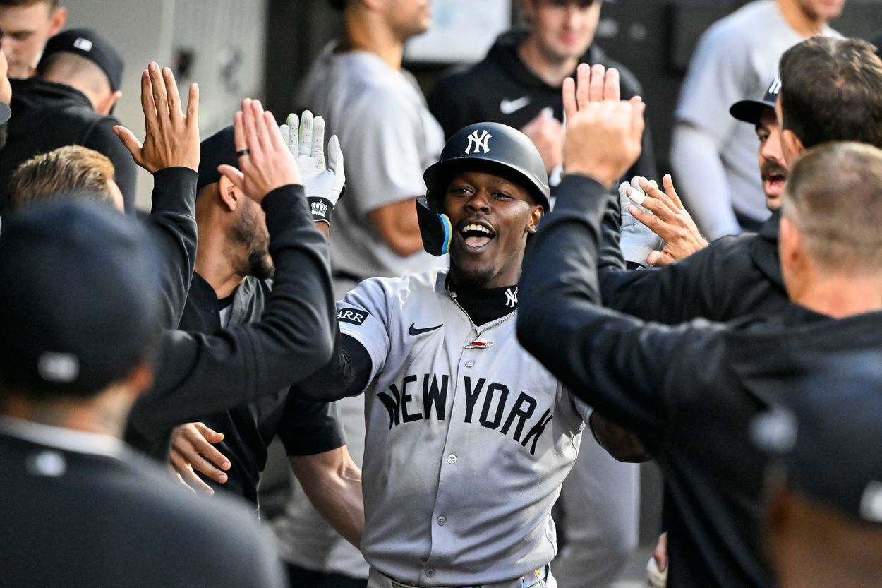 MLB: New York Yankees at Chicago White Sox, jazz chisholm MLB: New York Yankees at Chicago White Sox, jazz chisholm