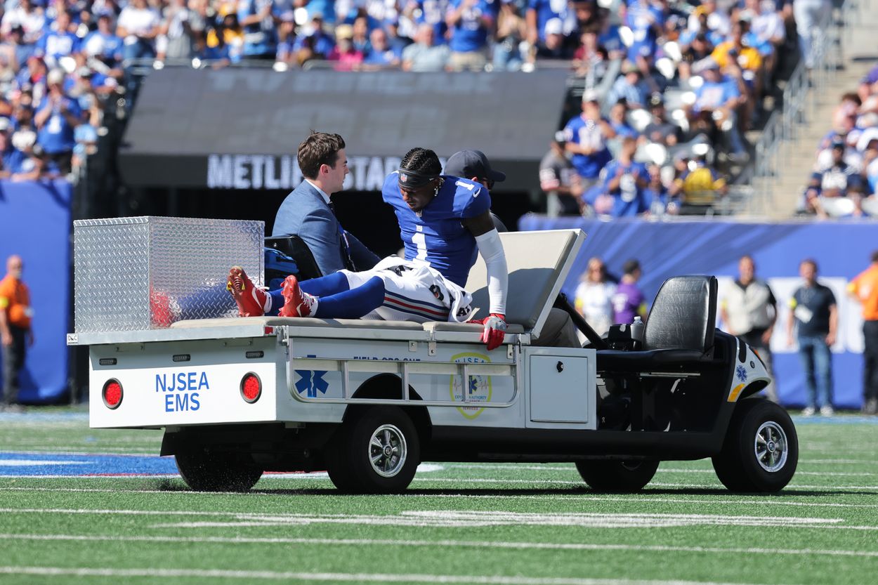 Malik Nabers, NFL: Los Angeles Chargers at New York Giants